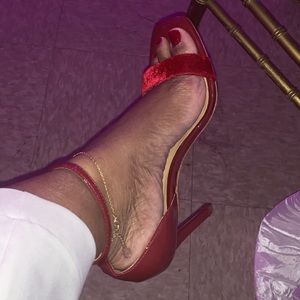 Halston Heritage shoes  red heels